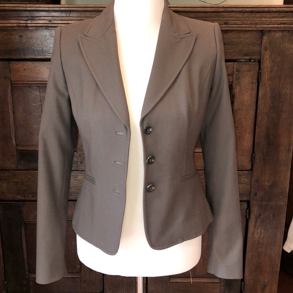 ELIE TAHARI Wool Blend Blazer